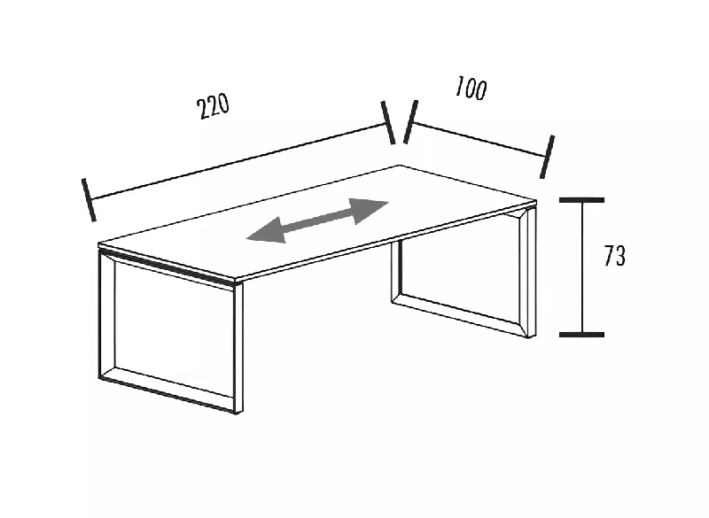 Bureau individuel piètement fermé So Sierro_3