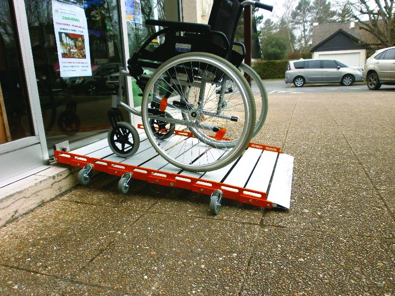 Rampes enroulables à roues - aluminium anticorrosion - pour obstacles jusqu'à 5-6 marches_3