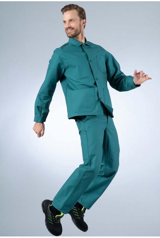 Veste de travail à boutons - 100% coton croisé - Réf. 110*CR4 - Multipoches x4_3