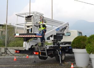 Nacelle Zed 20.3 h avec plateau en aluminium antidérapant