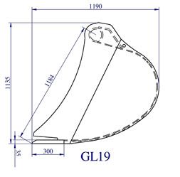 Godet de curage GL 19 - Lamy Les Constructeurs - pour pelles 19 à 21T - 600mm à 1250mm - acier haute résistance_3