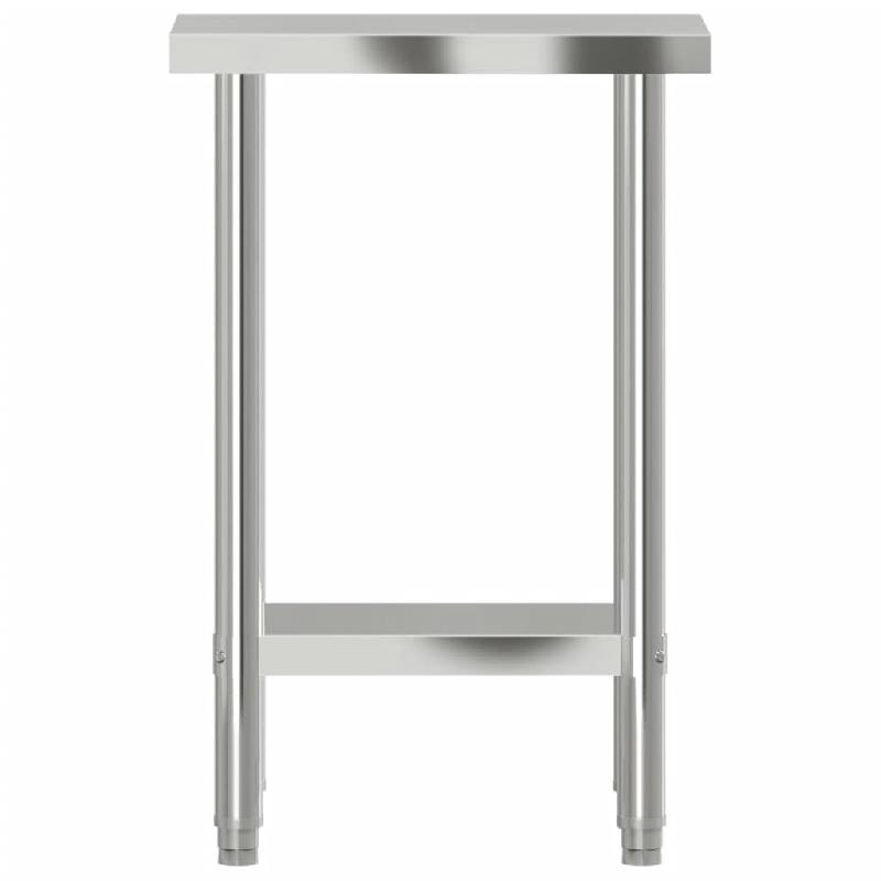 Vidaxl table de travail de cuisine 55x30x85 cm acier inoxydable 376450_3