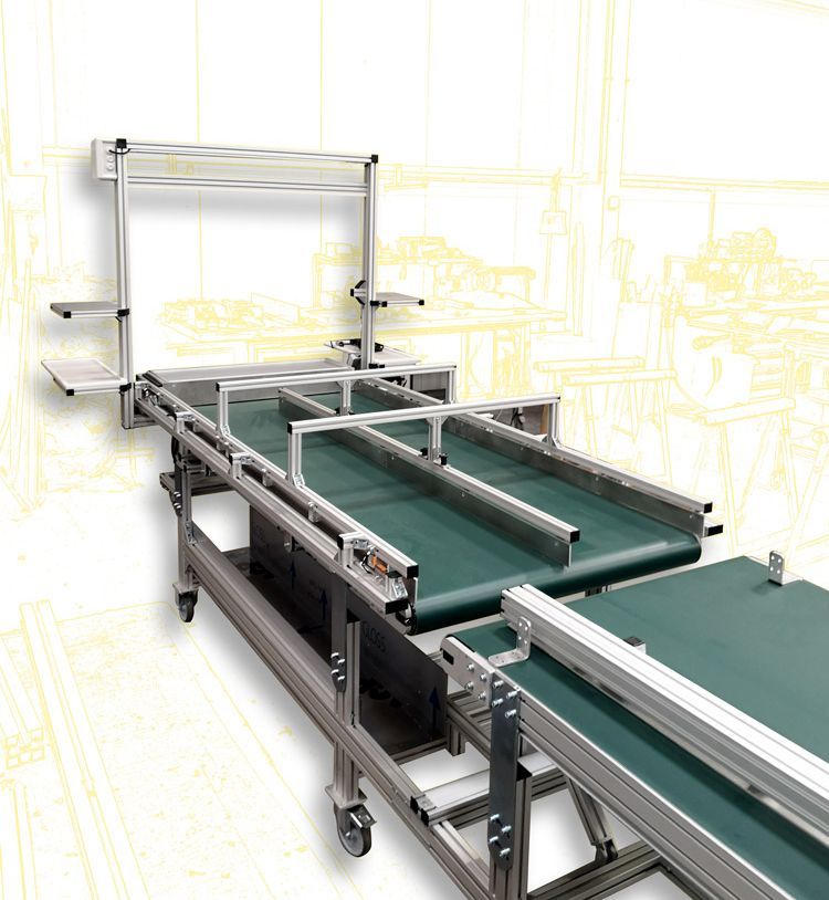 Convoyeur motorisé avec entraînement direct ou déporté