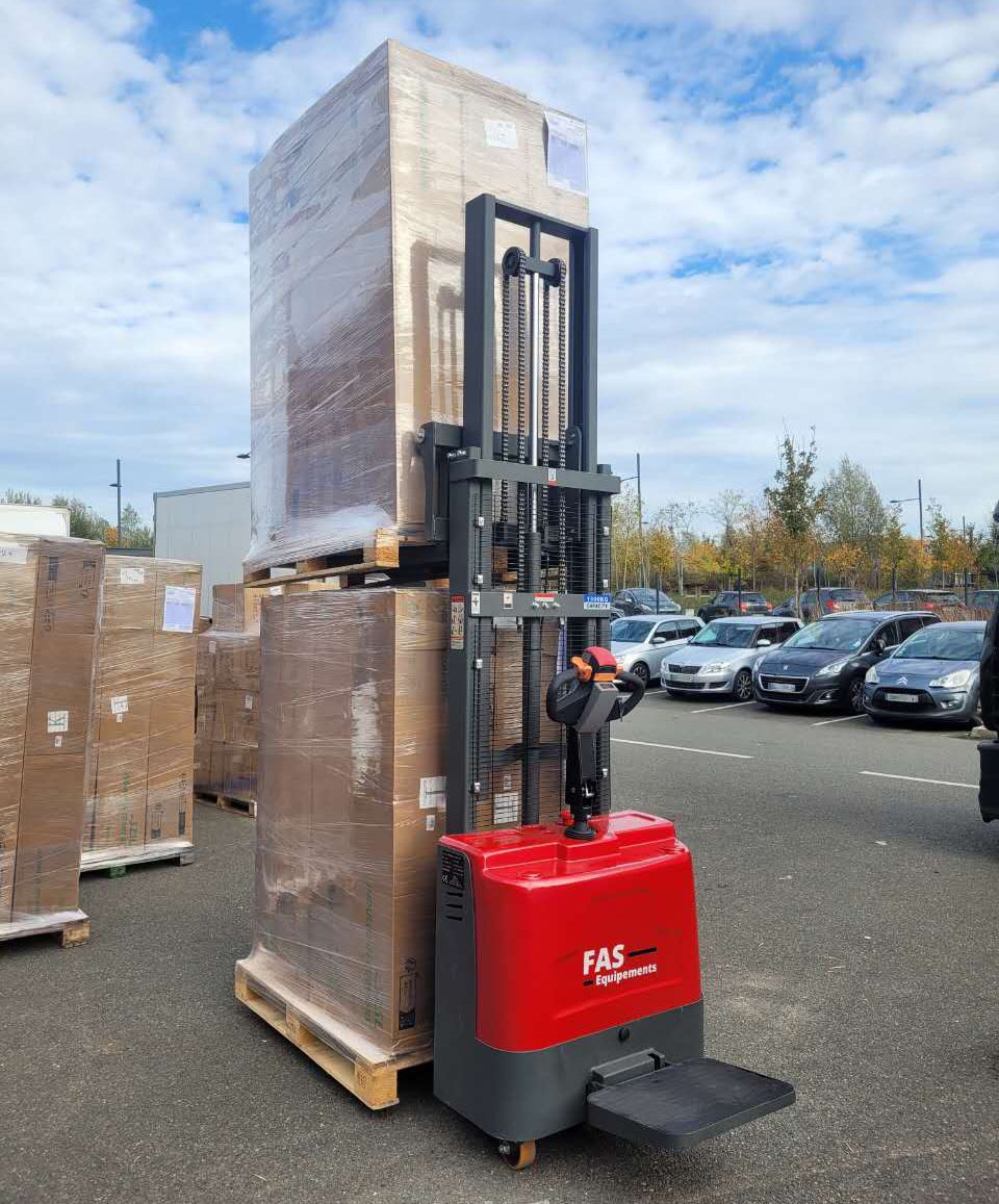 Gerbeur électrique avec double levée CDD-15 ? 1500kg ? Levée 3m_3