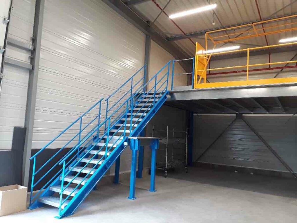 Plateforme mezzanine  sur poteaux_3