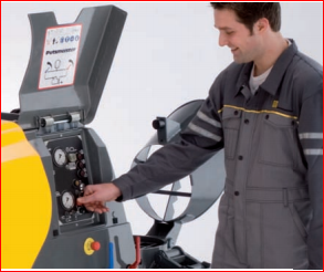 Pompe à chape avec système de coupure d'air de transport