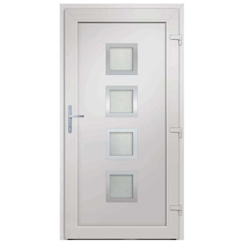 Vidaxl porte d'entrée anthracite 88x200 cm pvc 3187855_3