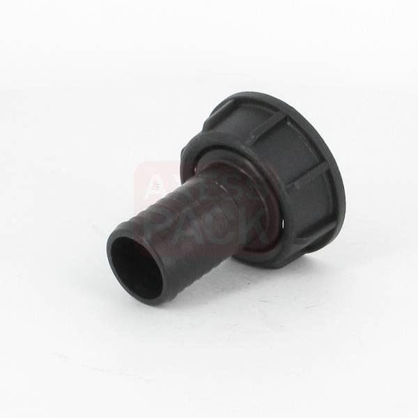 Raccord annelé - Droit - avec écrou - F 1