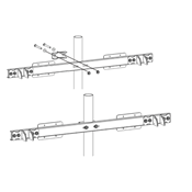 Support universel inclinable Uniteck - panneau solaire 100W - acier galvanisé - inclinaison 0°-90°_3
