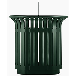 Corbeille tri sélectif 2 x 60 L - BORNEO - Structure acier anti-UV et anticorrosion_3