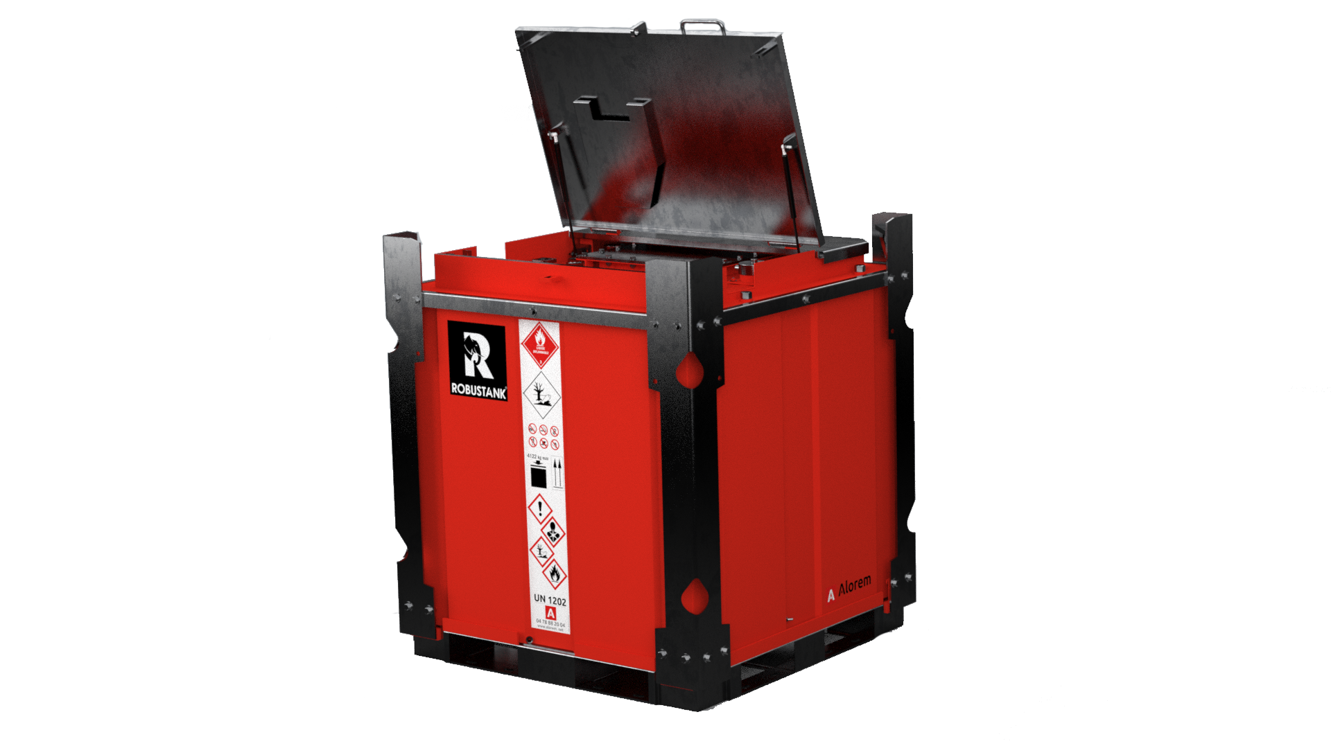 Cuve de transport de gasoil Robustank Performance - 928L à 2829L - homologuée UN/ADR - acier double paroi_3