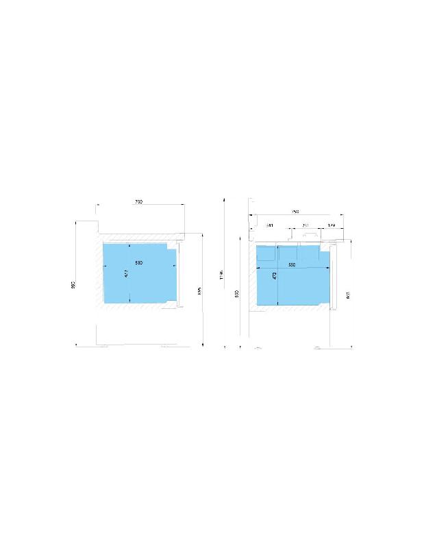 Saladette réfrigérée 3 portes GN 1/1 - Infrico - Dessus en polyéthylène_3