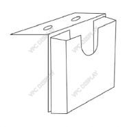 VPB0461 - Porte-brochure A6 vertical - VPC Display - 15 cm x 10,5 cm - Polypropylène transparent_3