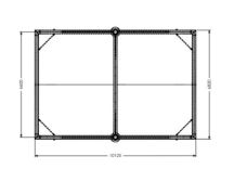 Préaux en toile - modèles de 50m², 52m² et 69m² pour école - TEMPO avec structures galvanisées_4