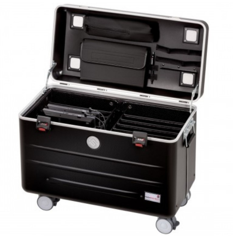 Valise de transport et chargement Parat N10 - 10 ordinateurs portables ou Chromebooks jusqu'à 15,6 pouces - noir - système de charge intelligent_3