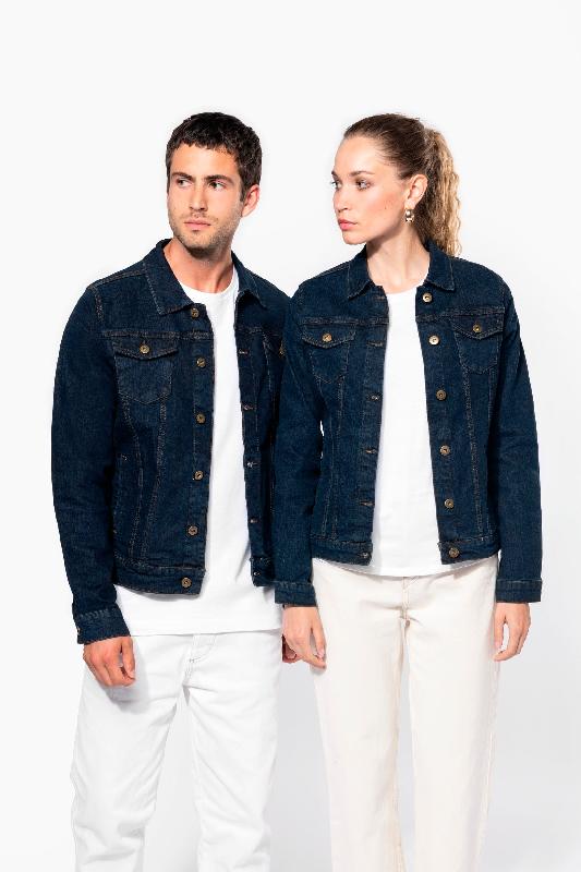 Blouson denim non doublé femme - Réf: K6137 - Kariban - 99% coton denim, aspect vieilli unique_3