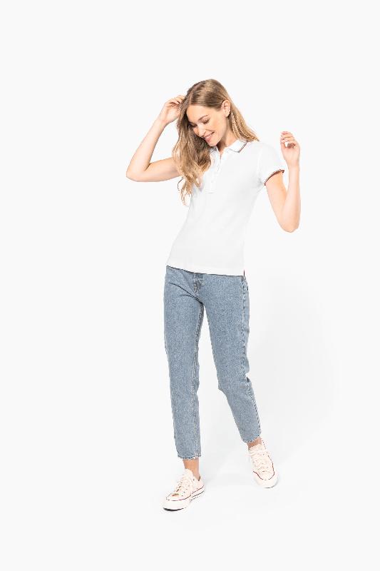 Polo manches courtes femme - Réf: K251 - 100% coton piqué - Marque Kariban - Disponible en plusieurs tailles et couleurs_3