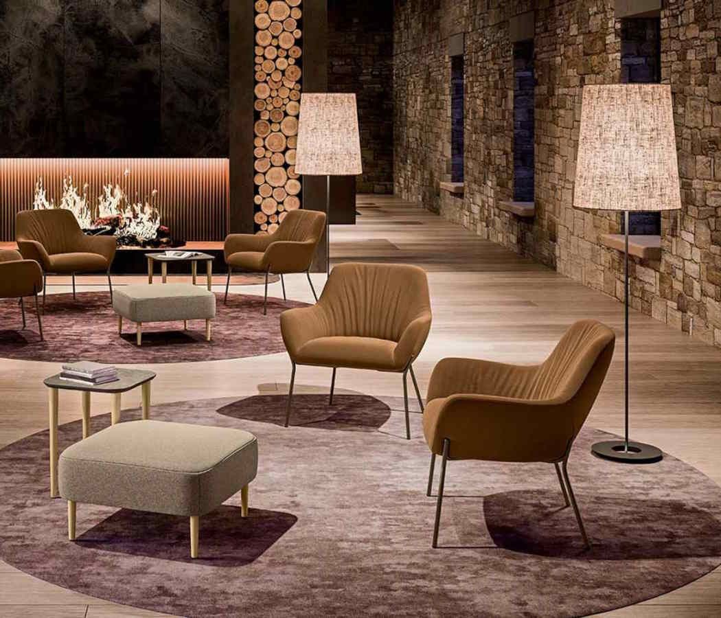 CITY-DECO - Chauffeuse polyvalente home-office avec style vintage et piètement métal ou bois_3