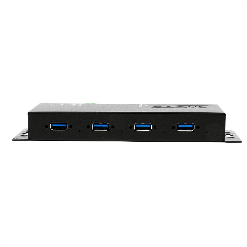 EXSYS EX-1184HMVS-2 Hub USB 3.2 Gen1 métal à 4 ports, protection de surtension 15KV ESD_3