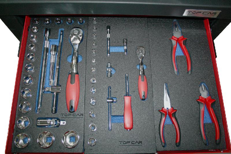 Servante d'atelier complète TOPCAR - 7 tiroirs - 383 pièces - Racing-R7T3M_3