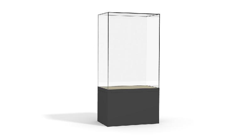 Vitrine haute muséographique  sur mesure et fabriquée en France_3