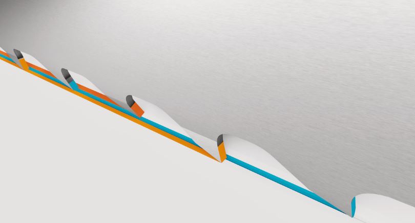 Lame de scie à ruban en carbure Triple Set® - pour matériaux abrasifs et difficiles à travailler, denture TSX 3/4, 0,9 mm x 27 mm - Réf : 3868-27-0.9-TSX-3/4_3