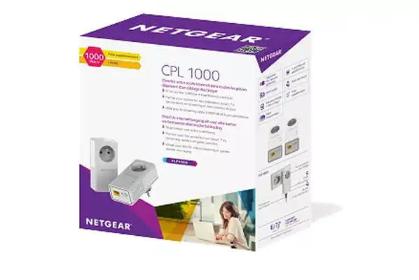 NETGEAR PLP1000-100FRS Adaptateur réseau CPL 1000 Mbit/s Ethernet/LAN Blanc 2 pièce(s)_3