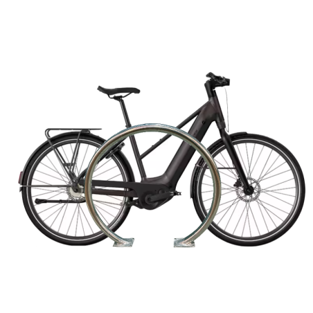 Arceau vélo inox 304 1 ou 2 places - Ø 50 mm, platine 150×110 mm_3