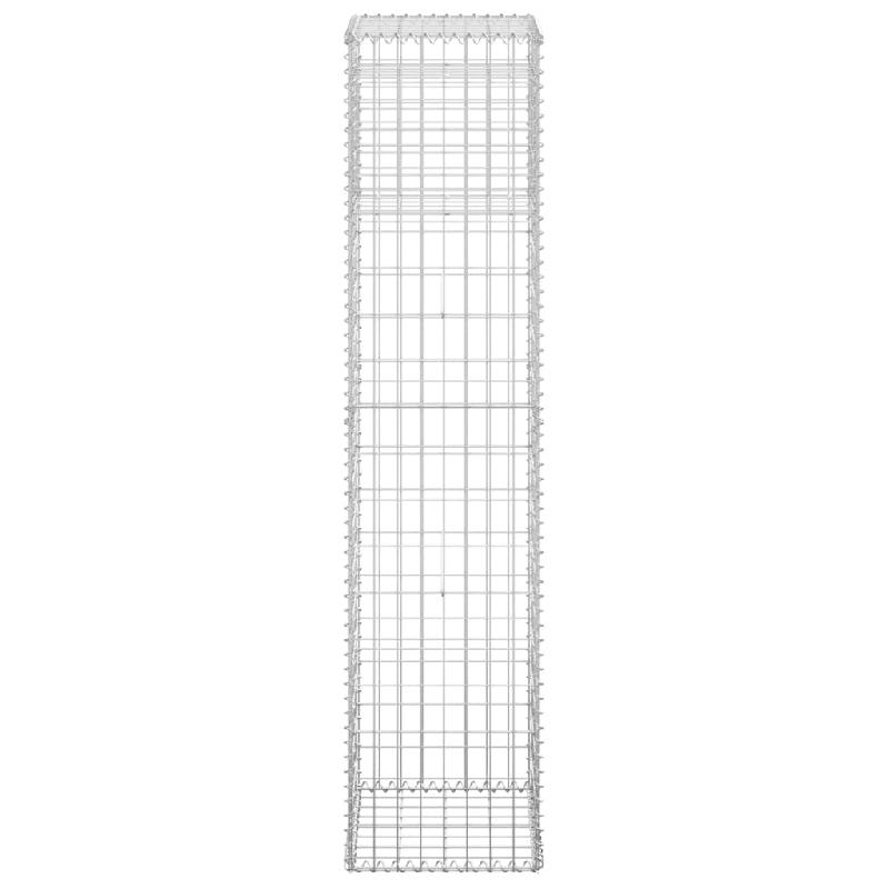 Vidaxl poteaux à panier de gabion 2 pcs 40x40x180 cm fer 151265_3