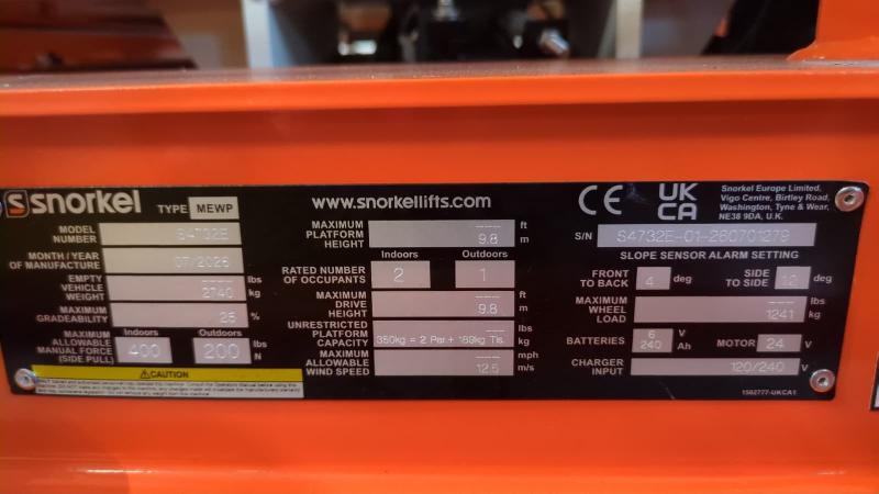 Nacelle ciseaux SNORKEL s4732e occasion_3