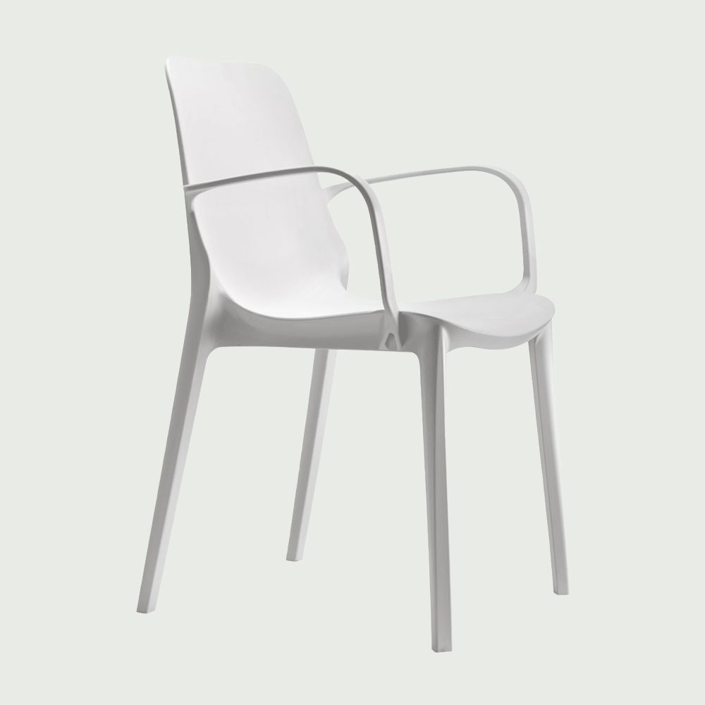 Chaise empilable pour terrasse - Modèle Ginevra - Technopolymère recyclé renforcé fibre de verre - Usage intérieur et extérieur_3