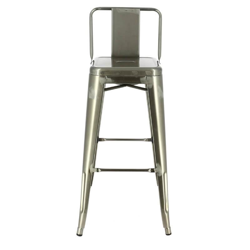 Chaise haute de restaurant métal Chicago - GRIS_3