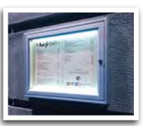 Vitrine extérieure TRADITION - épaisseur 30mm - affichage de 2 à 18 A4 - aluminium anodisé ou peint_3