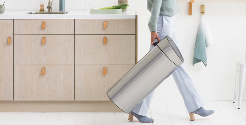 Poubelle Touch Bin New Recycle - 23 + 10 litres - Matt Steel Brabantia UGS100680_3