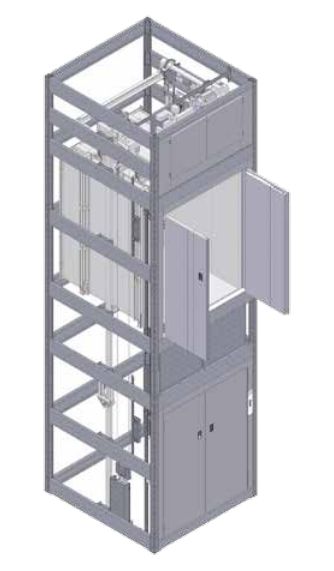 Monte-charges accessibles - Pylône autoporteur - BKG France - Capacité 1000 kg - Type 1000.15/50 et 1000.10/60_3