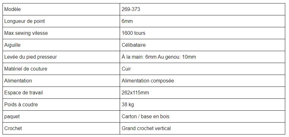 269-373 - Piqueuse plate - Topeagle International Ltd. - Machine à coudre en cuir épais - Max. vitesse 1600 tours/min_3