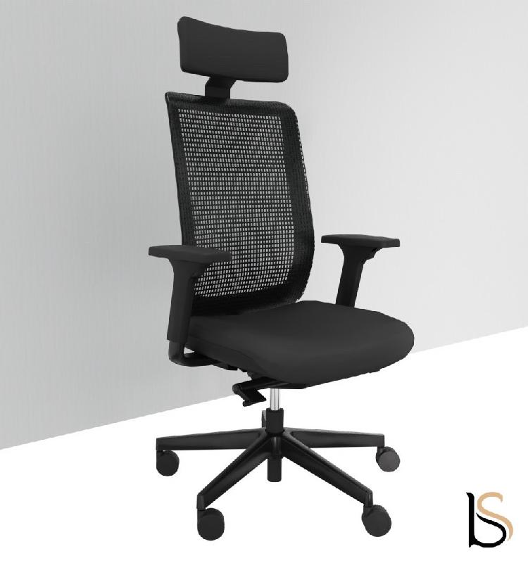 Fauteuil Manager Wi max dossier résille - Sokoa - Gris, Non, Oui, Classique_3