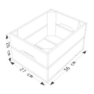 Caisse en bois L2 - Simply à Box - L36 x H20 x P27 cm - bois brut ou 6 coloris de lasure_3