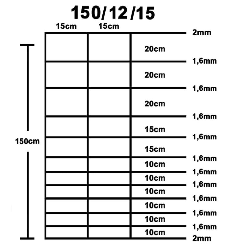 Vidaxl clôture de jardin acier galvanisé 50 m 150 cm argenté 149505_3