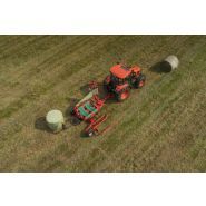 Enrubanneuse Kverneland adaptée aux balles de 1,20 m à 1,50 m de diamètre