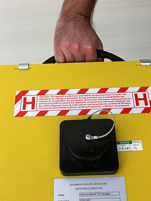 Aspirateur amiante CP25 Changepac - sans changement de sac, 25L, 2400W, nouvelle cartouche étanche_3