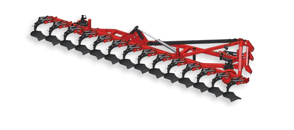 Rapidlab planche - charrue agricole Bugnot - modulable de 8 à 10 corps en châssis fixe ou repliable_3