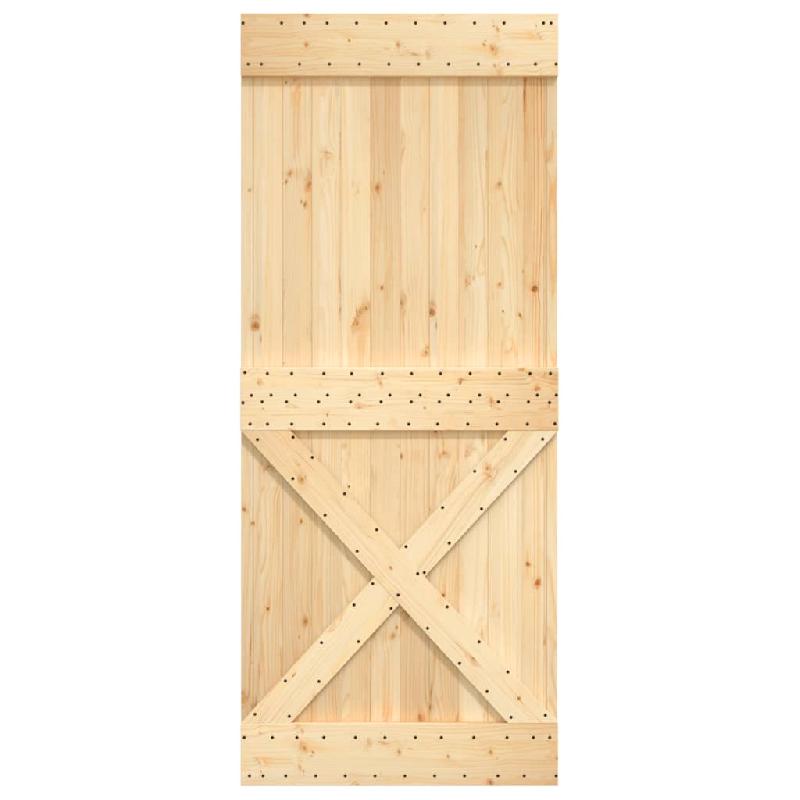 Vidaxl porte narvik 95x210 cm bois massif de pin 154446_3
