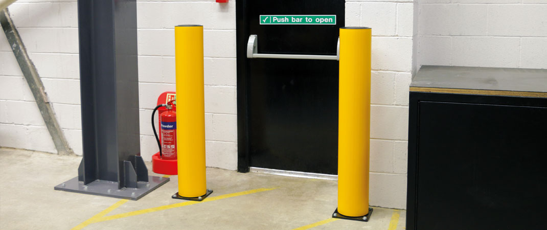 Borne bollard - Absorption des chocs - Diamètre 190 mm - Hauteur personnalisable 835 à 1200 mm - Fourreau rotatif breveté A-Safe_3