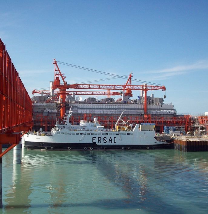 BOS 4200 - Grue portuaire offshore Liebherr - Capacité de levage max. 125t - Portée 72m_3