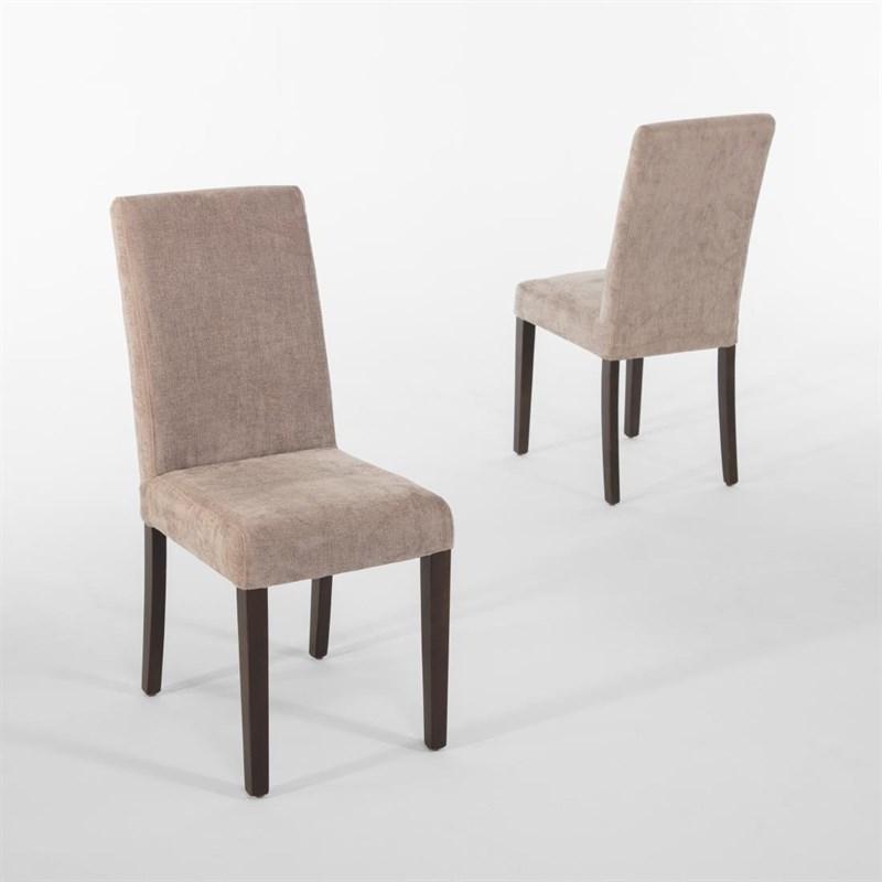 Chaises tissu beige intérieur - Lot de 2 - GK999 | Bolero_3