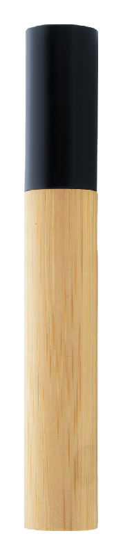 Stylo à bille élégant - métal noir et bambou - encre bleue - livré avec étui en bambou_3
