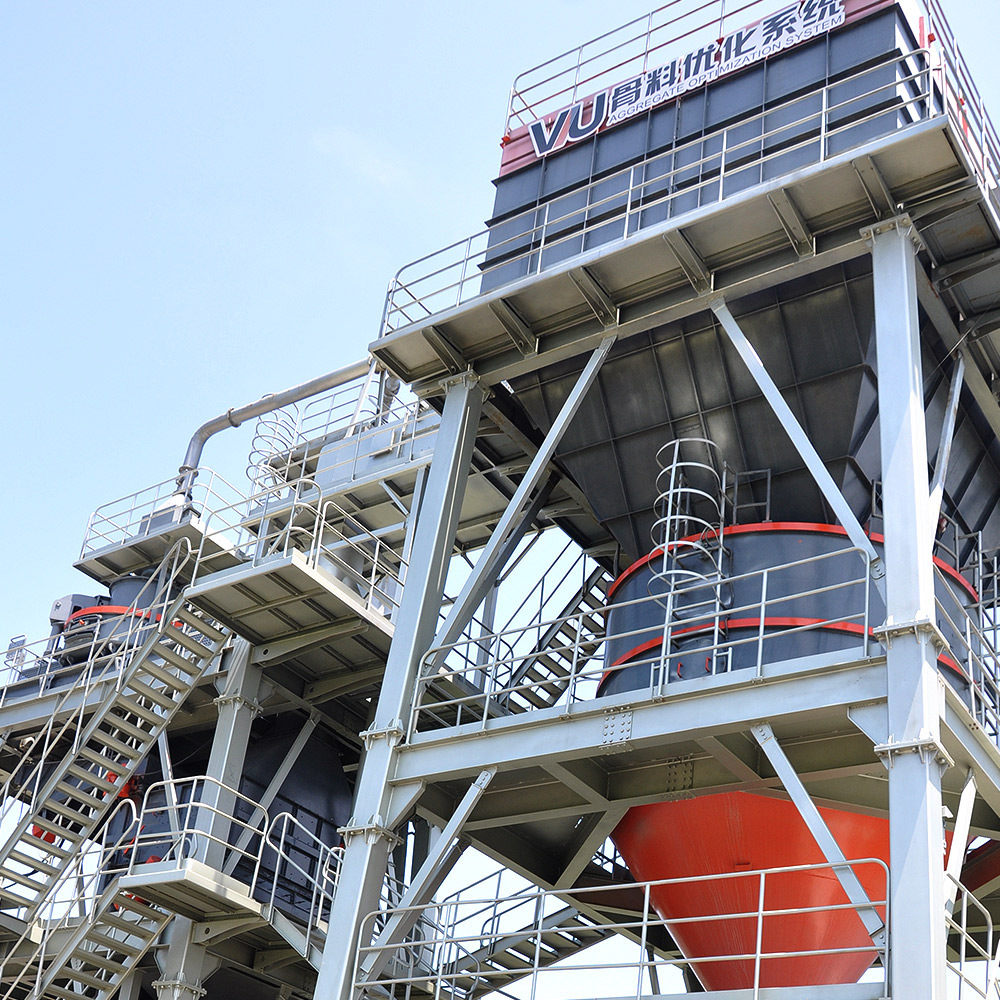 Installation de fabrication de sable sec série VU - débit 100 t/h - système d'agrégats haute efficacité et sans poussière_3