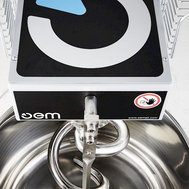 Série FXID - RBID - Pétrins professionnels OEMALI - 20 à 60 kg - tête fixe pour pâtes hydratées_3