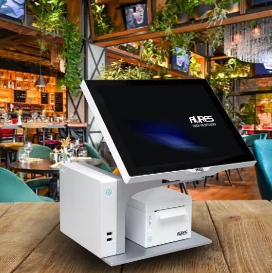 Caisse enregistreuse tactile peu encombrante et design pour snack, fast food et restauration rapide - SANGO AURES_3